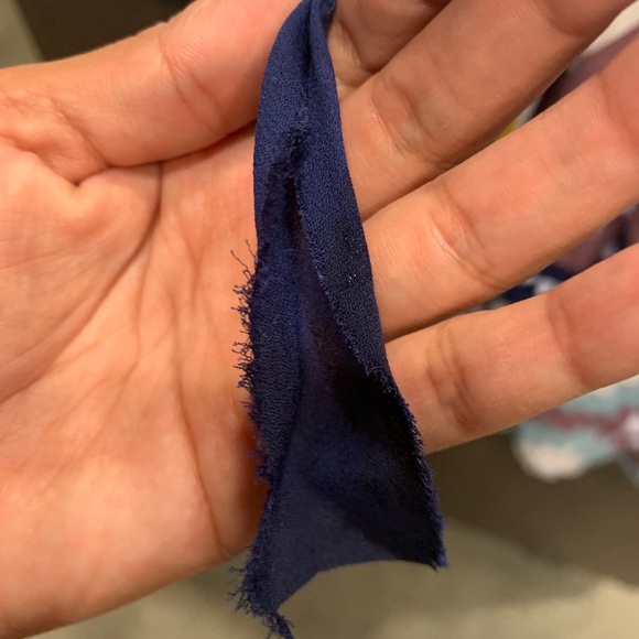 Summer Dress Navy Blue with Design - Picture 4 of 5